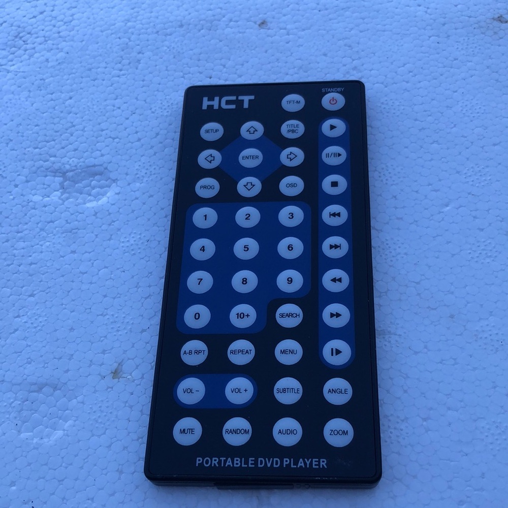 HCT Portable DVD Player Remote